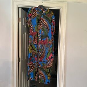 Blue Farm Rio Jumpsuit Printed Tui Tui button short sleeved